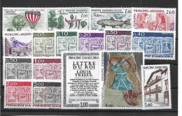 ANDORRA ESTOS SESELLOS O SIMILARES LIQUIDACIÓN 1983  AÑO COMPLETOS EN PERFECTO ESTADO (P) - Volledige Jaargang