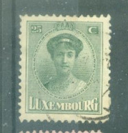 LUXEMBOURG - N=126 Oblitéré - Grande-duchesse Charlotte. - 1921-27 Charlotte Front Side