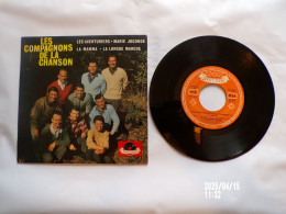 EP 45 T LES COMPAGNONS DE LA CHANSON  LA MAMMA CHEZ POLYDOR 27060 LANGUETTE ATTACHEE - Disco & Pop