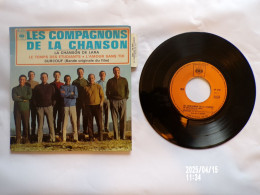 EP 45 T LES COMPAGNONS DE LA CHANSON  LA CHANSON DE LARA   CHEZ CBS EP 5741 AVEC LANGUETTE ATTACHEE - Disco & Pop