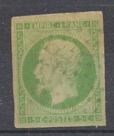 COLONIES GENERALES - 1871-72 - N°YT. 8 - Napoléon III 5c Vert-jaune - Oblitéré / Used - Napoleon III