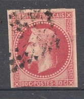 COLONIES GENERALES - 1871-72 - N°YT. 10a - Napoléon III 80c Rose Foncé - Oblitéré / Used - Napoleon III