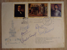 Cuba - Enveloppe FDC Avec Timbres Sur Le Thème De L'anniversaire. - FDC