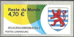 Luxembourg 2014 ATM 4,70 EUR Coat Of Arms Mi.no. 7 I MNH ** Postfrisch Neuf - Vignettes D'affranchissement