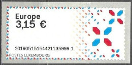 Luxembourg 2018 ATM 3,15 EUR New Sign Mi.no. 8 I MNH ** Postfrisch Neuf - Vignettes D'affranchissement