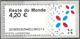 Luxembourg 2018 ATM 4,20 EUR Reste Du Monde New Sign Mi.no. 8 I MNH ** Postfrisch Neuf - Vignettes D'affranchissement