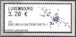 Luxembourg 2021 ATM 3,20 EUR Luxembourg LU Decor Villeroy & Boch Vieux Luxembourg Mi.no. 9 II MNH ** Postfrisch Neuf - Vignettes D'affranchissement