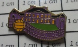 410e Pin's Pins / Beau Et Rare / SPORTS / VOLLEY-BALL BALLON ET FILET CLUB FLEURUS CHATEAU - Volleybal