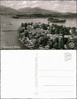 Ansichtskarte Chiemsee Fraueninsel - Chiemsee Schöning Luftbild 1960 - Chiemgauer Alpen
