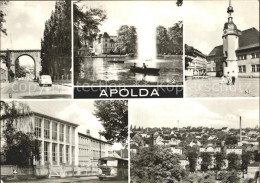 Apolda Viadukt Lohteich Rathaus Ingenierschule Teilansicht - Apolda