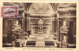 Badapest (Ungarn) - Hauptaltar Der St. Stefans Basilika / Szent István Bazilika - Stempel Aufdruck "kōztársaság" - Maximumkarten (MC)