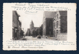 Libramont. Maison Communale Et église Saint-Pierre (1900-1904). Franchise Militaire 1939 - Libramont-Chevigny