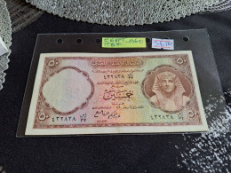 BILLET Egypte 50 Piastres 1960 Mask Pick TTB+RARE - Other & Unclassified
