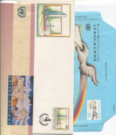 10745) 6 Ganzsachen -New York(5) / Wien (1) - Collections, Lots & Series