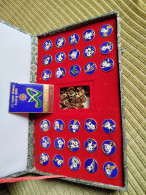 Plaque Et Pin's Mascotte Panda Or 24 K Carats Asian Games XI Coffret Luxe - Altri & Non Classificati