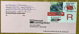 Trinidad & Tobago 2001 Exam Express ,Registered Cover ,FIFA,ANIMAL,PREHENSILE - Trinité & Tobago (1962-...)