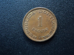 MOZAMBIQUE * : 1 ESCUDO   1957   MP 17.02 ** / KM 82       SUP - Mozambico