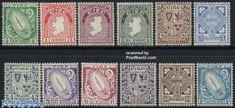 Ireland 1940 Definitives 12v, Mint NH, History - Various - Coat Of Arms - Maps - Neufs