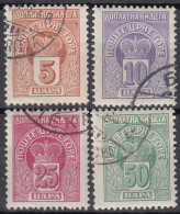 Montenegro 1907 Porto Mi#19-22 Used - Montenegro