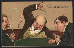 AK Drei Herren Beim Kartenspiel - Playing Cards