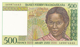 Madagascar, (270), 500 Francs De 1994, P. 75, UNC - Madagascar