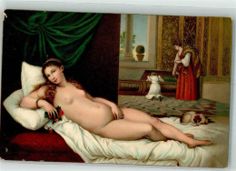 39912175 - Sign. Vecelli Tiziano Frauen Hund Venere Coricata Verlag Stengel Nr.29834 - Lapinot