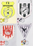Grèce - Clubs De Sport Historiques (II) CM 2407/2411 (année 2007) - Maximumkarten (MC)