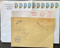 1986/88 - Lot De 3  Lettres Des Ambassades De France En Finlande , Norvège Et Ambassade Du Danemark à Paris  ( 291 ) - Briefe U. Dokumente