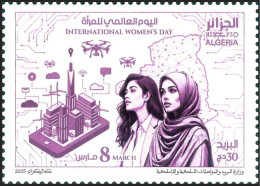 ALGERIA ALGERIE 2025 - 1v - MNH - International Women's Day - Journée Mondiale De La Femme - Modern Technologies - Computers
