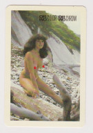 GDR East Germany ORWO Photographic Film 1986 Advertising Pocket Calendar, Sexy Nude Woman Pin-up 5.8x8.7cm. (64944) - Small : 1981-90
