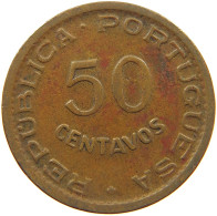 ANGOLA 50 CENTAVOS 1954 #s176 0649 - Angola