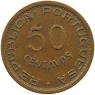 ANGOLA 50 CENTAVOS 1954 #s176 0643 - Angola