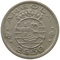 ANGOLA 2 1/2 ESCUDOS 1969 #s185 0771 - Angola