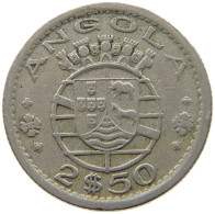 ANGOLA 2 1/2 ESCUDOS 1956 #s185 0725 - Angola