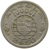 ANGOLA 2 1/2 ESCUDOS 1956 #s185 0717 - Angola