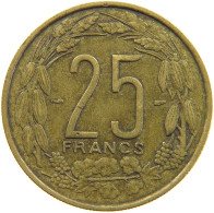 CAMEROON 25 FRANCS 1958 #s151 0225 - Camerun