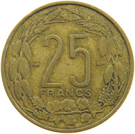 CAMEROON 25 FRANCS 1958 #s151 0223 - Camerun
