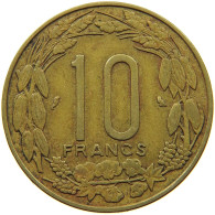 CAMEROON 10 FRANCS 1967 #s168 0213 - Camerun