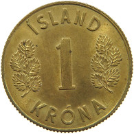 ICELAND 1 KRONA 1974 #s175 0887 - Islande
