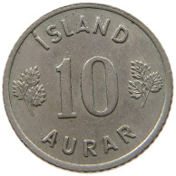 ICELAND 10 AURAR 1963 #s187 0525 - Islande