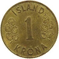 ICELAND 1 KRONA 1962 #s163 0011 - Islande