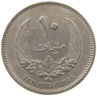 LIBYA 10 MILLIEMES 1965 #s189 0083 - Libia