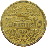 LEBANON 25 PIASTRES 1952 #s171 0673 - Libanon