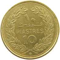 LEBANON 10 PIASTRES 1972 #s171 0577 - Libanon