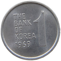 KOREA SOUTH 1 WON 1970 #s149 0507 - Corée Du Sud