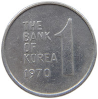 KOREA SOUTH 1 WON 1970 #s149 0503 - Corée Du Sud