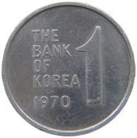 KOREA SOUTH 1 WON 1970 #s149 0511 - Corée Du Sud