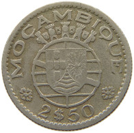 MOZAMBIQUE 2 1/2 ESCUDOS 1954 #s185 0731 - Mozambico