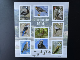 Mali 2022 Mi. Bl. ? ND IMPERF Oiseaux Birds Vögel Autruche Ostrich Canard Duck Rapace Prey Eagle Aigle Chouette Owl - Autruches