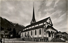 Stans, Kirche Mit Winkelrieddenkmal - Stans